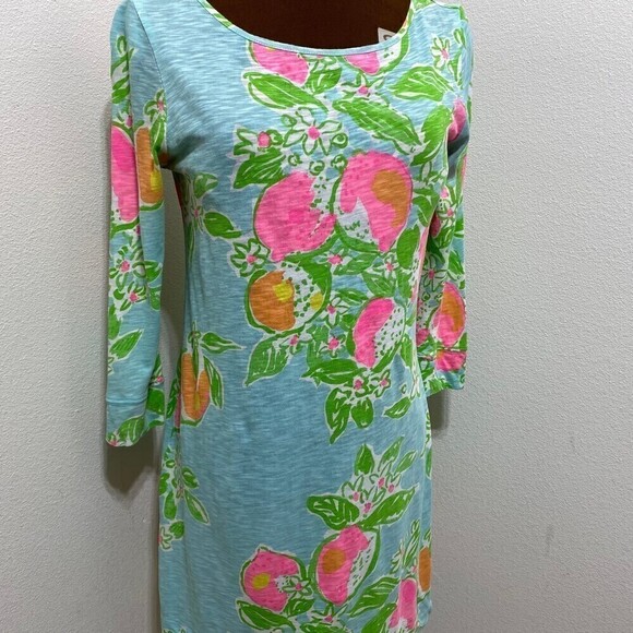 Lilly Pulitzer Blue Lemonade Marlow Size Small - Picture 3 of 6